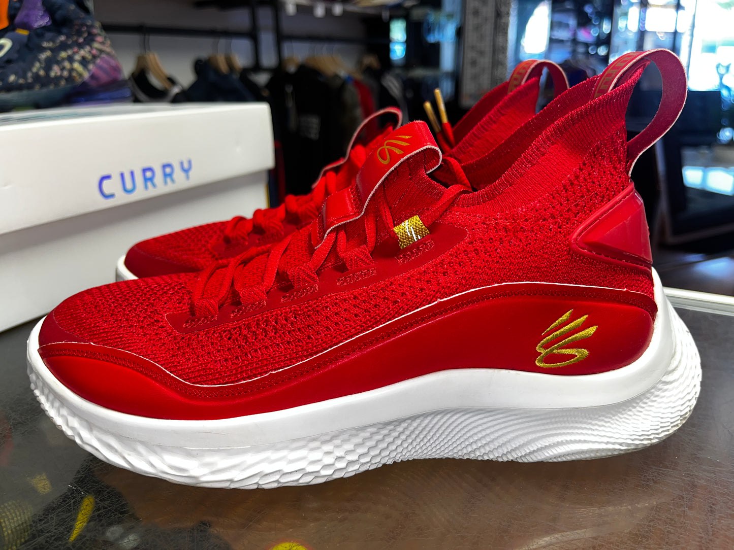 Size 7Y Under Armor CURRY 8 "Chinese New Year" (MAMO)