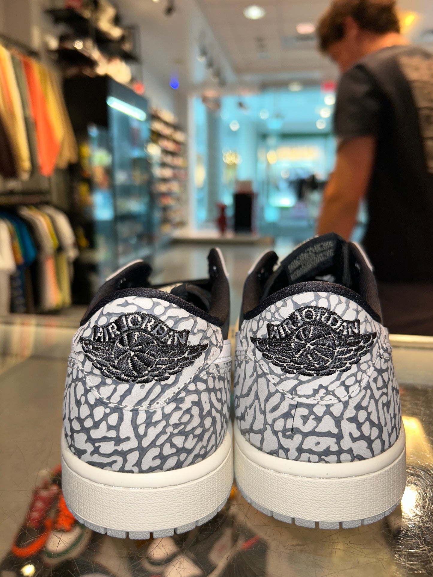 Size 10 Air Jordan 1 Low “Black Cement” Brand New (Mall)