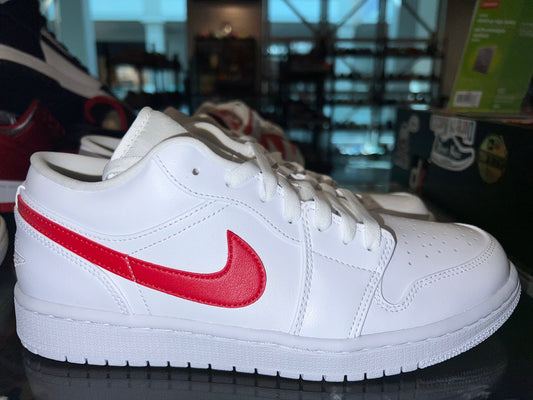 Size 9 (10.5W) Air Jordan 1 Low “White University Red” Brand New (Mall)