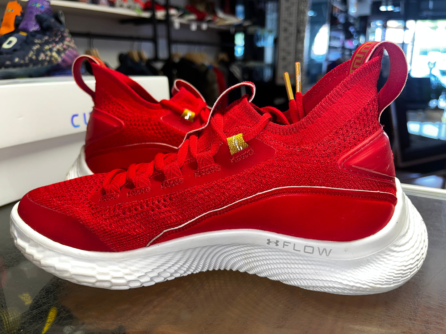 Size 7Y Under Armor CURRY 8 "Chinese New Year" (MAMO)