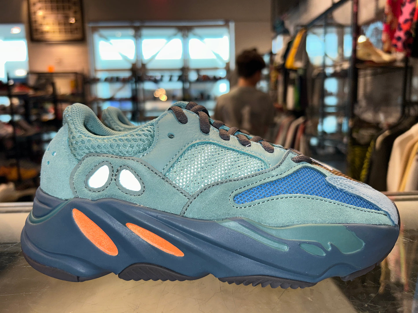 Size 4.5 Adidas Yeezy Boost 700 “Faded Azure” Brand New (Mall)
