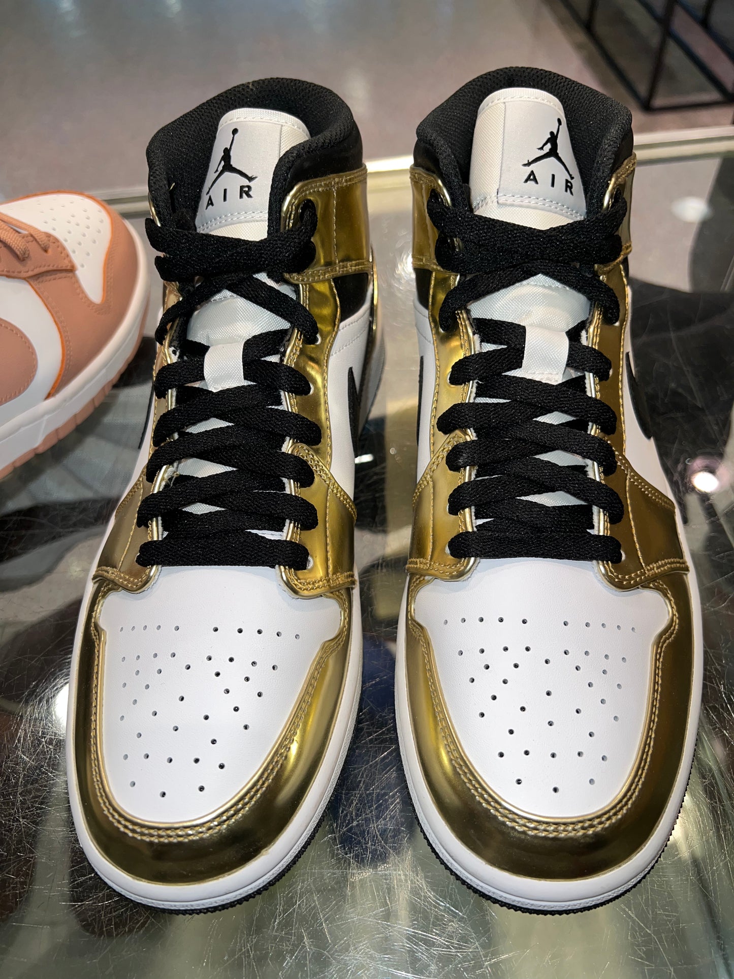 Size 8.5 Air Jordan 1 Mid “Metallic Gold” Brand New (Mall)