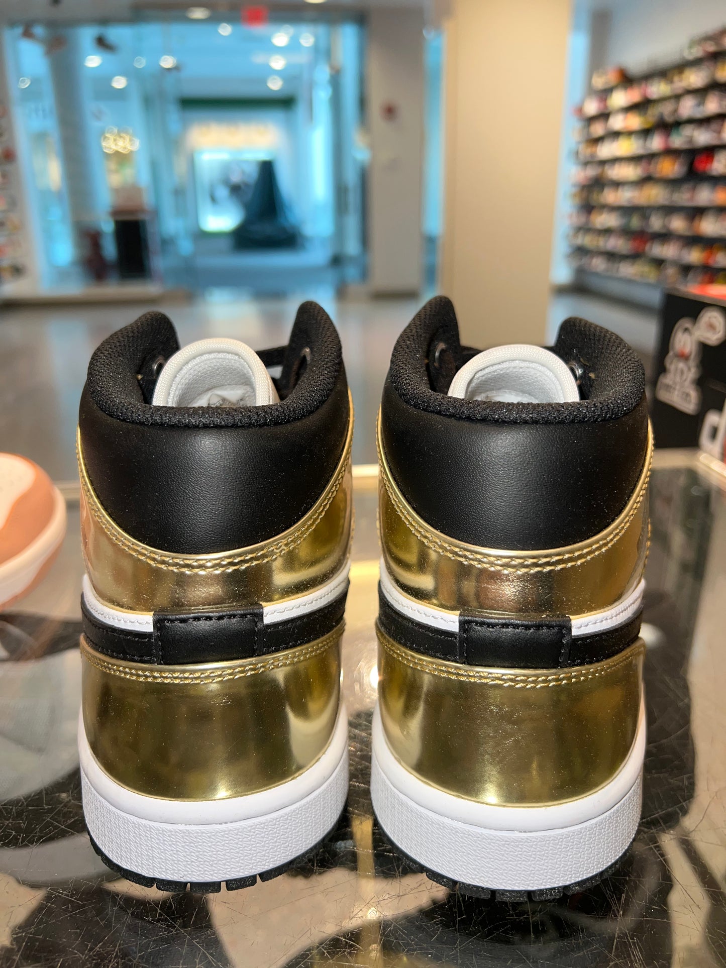 Size 8.5 Air Jordan 1 Mid “Metallic Gold” Brand New (Mall)