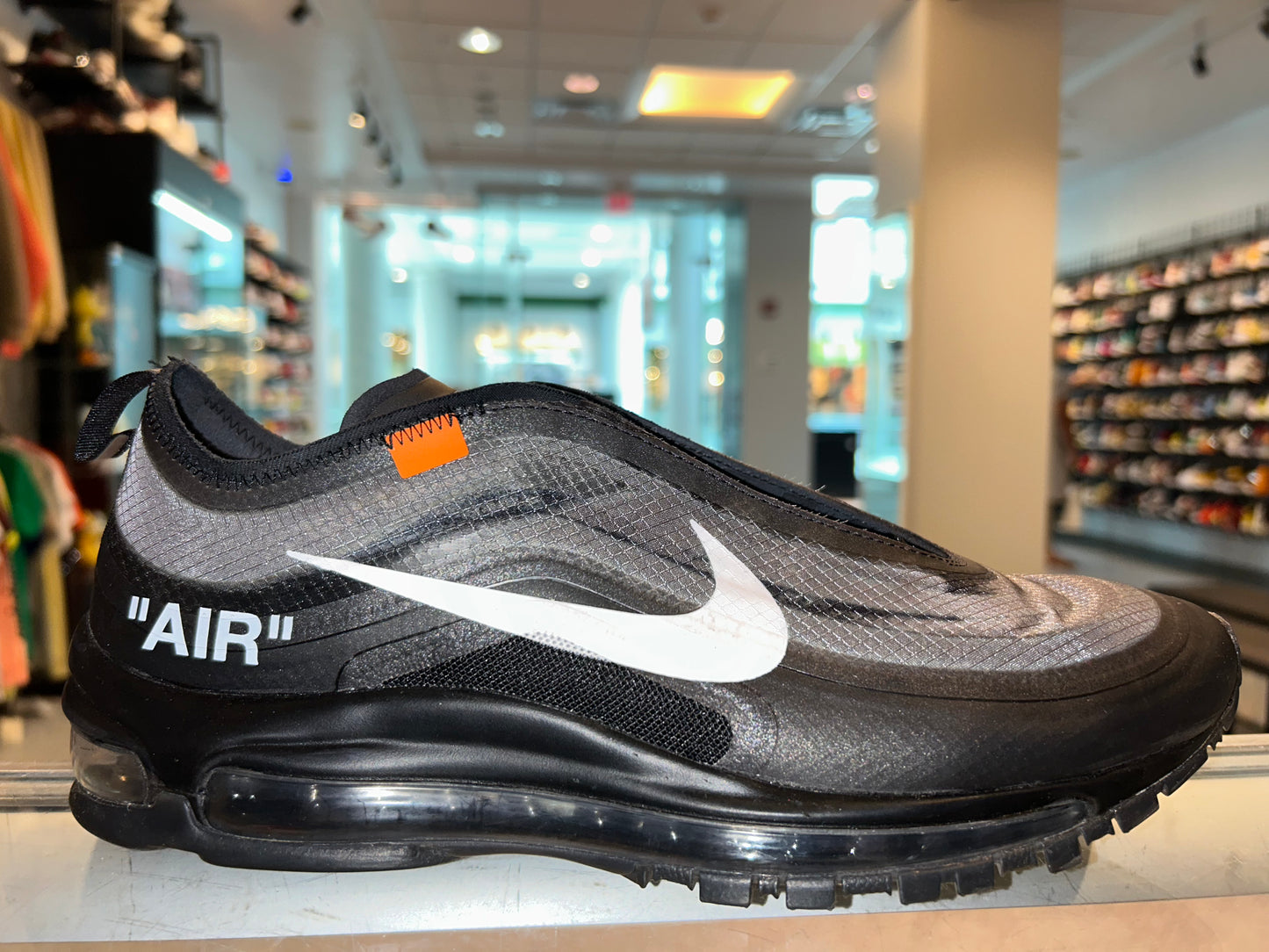 Size 10 Air Max 97 Off White “Black” (Mall)
