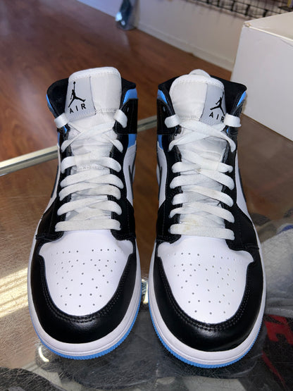 Size 8 (9.5W) Air Jordan 1 Mid "University Black White" (MAMO)