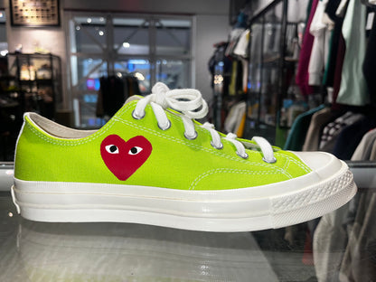 Size 8 Converse Low CDG “Lime” Pass as New (Mall)
