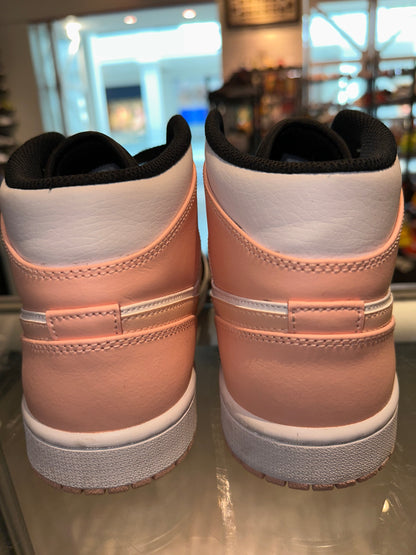 Size 9.5 Air Jordan 1 Mid “Arctic Orange Black Toe” (Mall)