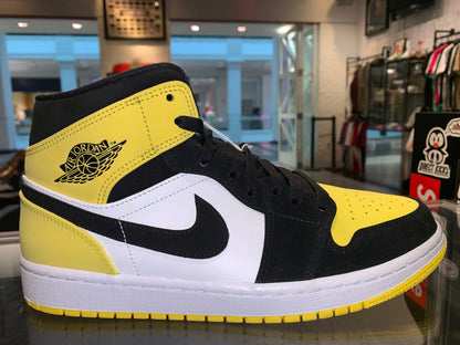 Size 9 Air Jordan 1 Mid "Yellow Toe" Brand New (Mall)