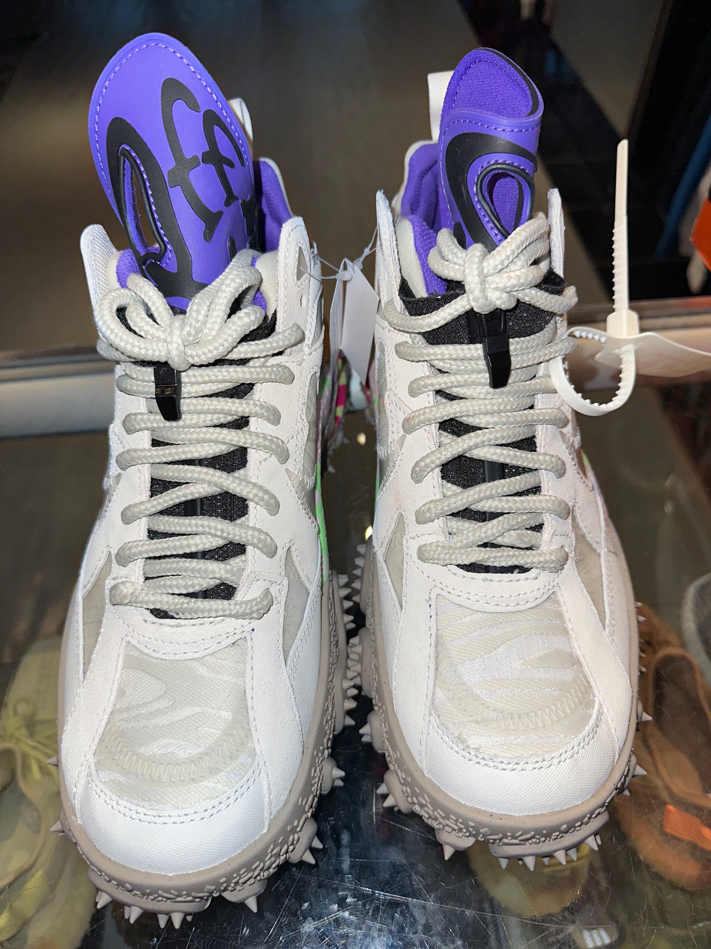 Size 8 Air Terra Forma Off-White “Summit White Psychic Purple” Brand New (Mall)