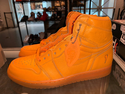 Size 9.5 Air Jordan 1 Gatorade “Orange Peel” Pass as New (Mall)