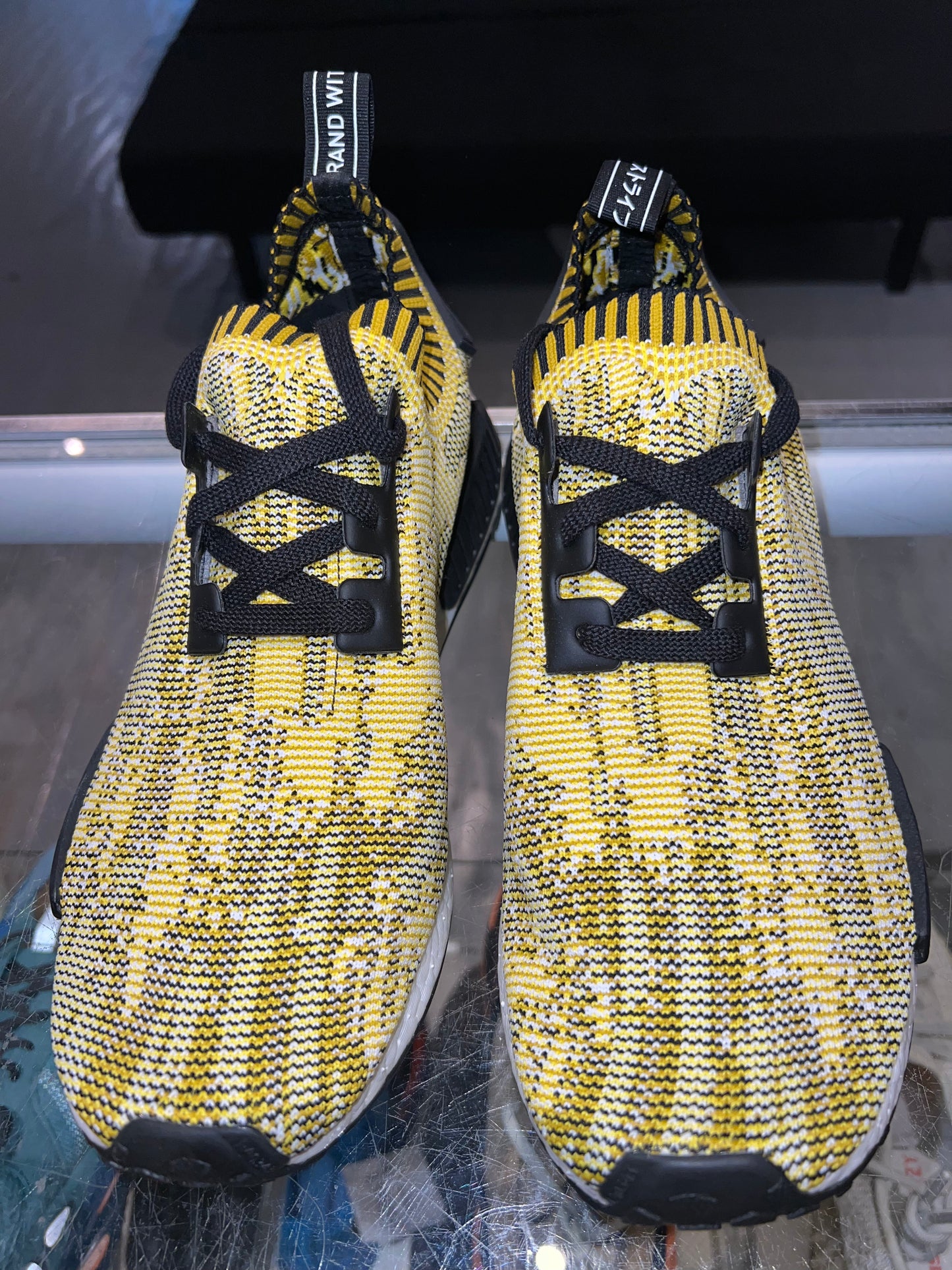 Size 11 Adidas NMD R1 “Yellow Camo” Brand New (Mall)