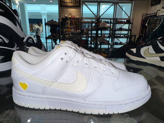 Size 4.5 (6W) Dunk Low Valentine Day “Yellow Heart” Brand New (Mall)