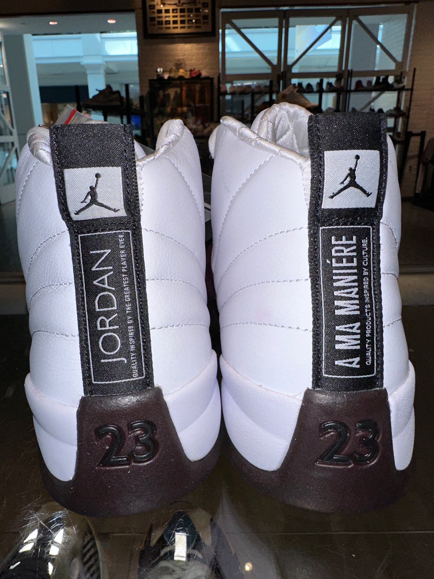 Size 9 (10.5W) Air Jordan 12 “A Ma Maniere White” Brand New (Mall)